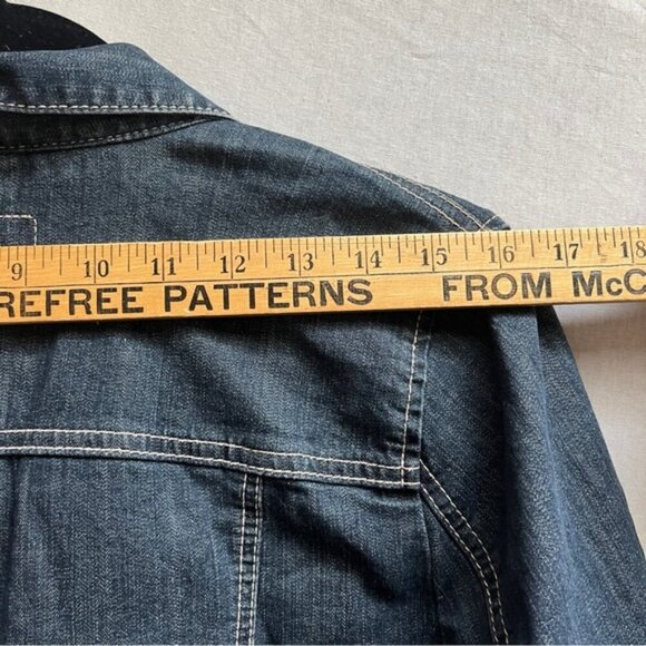 Calvin Klein denim button jacket Sz M - Picture 8 of 10
